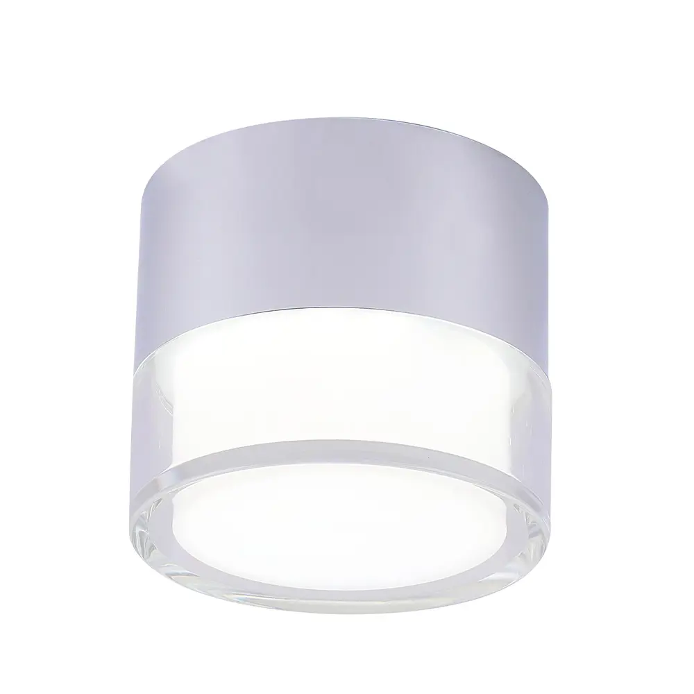 Фото 3 Светильник точечный накладной светодиодный Crystal Lux Clt 139 139c80 ch 9 Вт нейтральный белый свет цвет серый/серебристый Фото 3 Светильник точечный накладной светодиодный Crystal Lux Clt 139 139c80 ch 9 Вт нейтральный белый свет цвет серый/серебристый