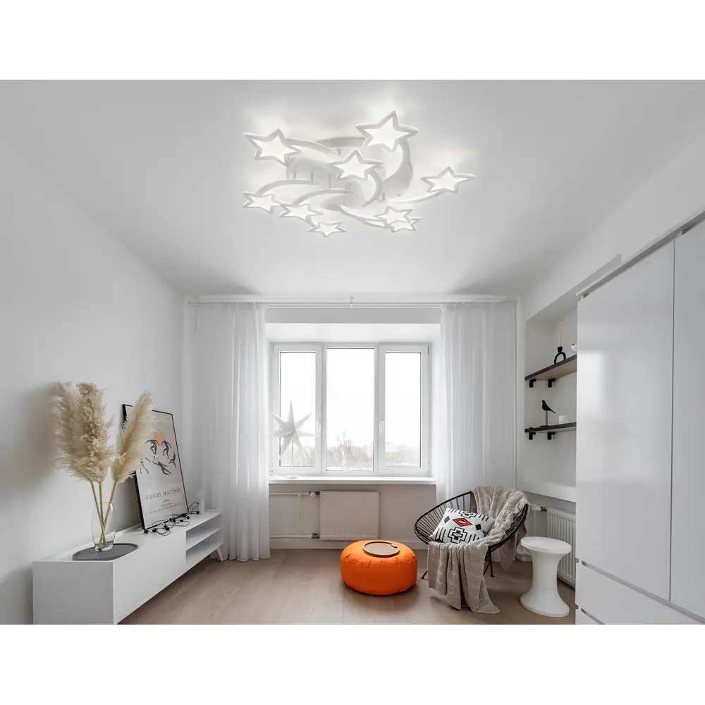 Фото 4 Люстра потолочная светодиодная Natali Kovaltseva LED LAMPS 81225 с пультом управления 30 м² смена от теплого белого до холодного белого цвет белый Фото 4 Люстра потолочная светодиодная Natali Kovaltseva LED LAMPS 81225 с пультом управления 30 м² смена от теплого белого до холодного белого цвет белый