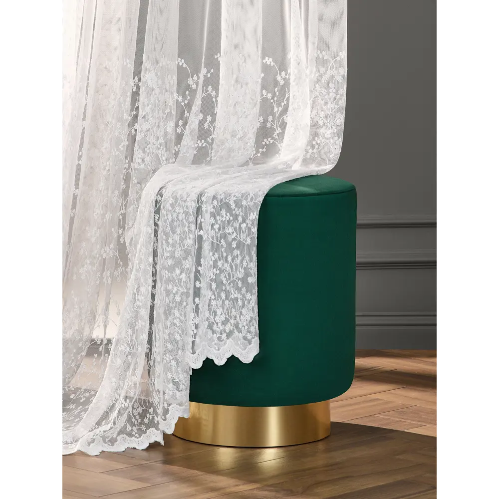 Фото Штора Arya home 8001885870087 на шторной ленте 260x400 см цвет белый Фото Штора Arya home 8001885870087 на шторной ленте 260x400 см цвет белый