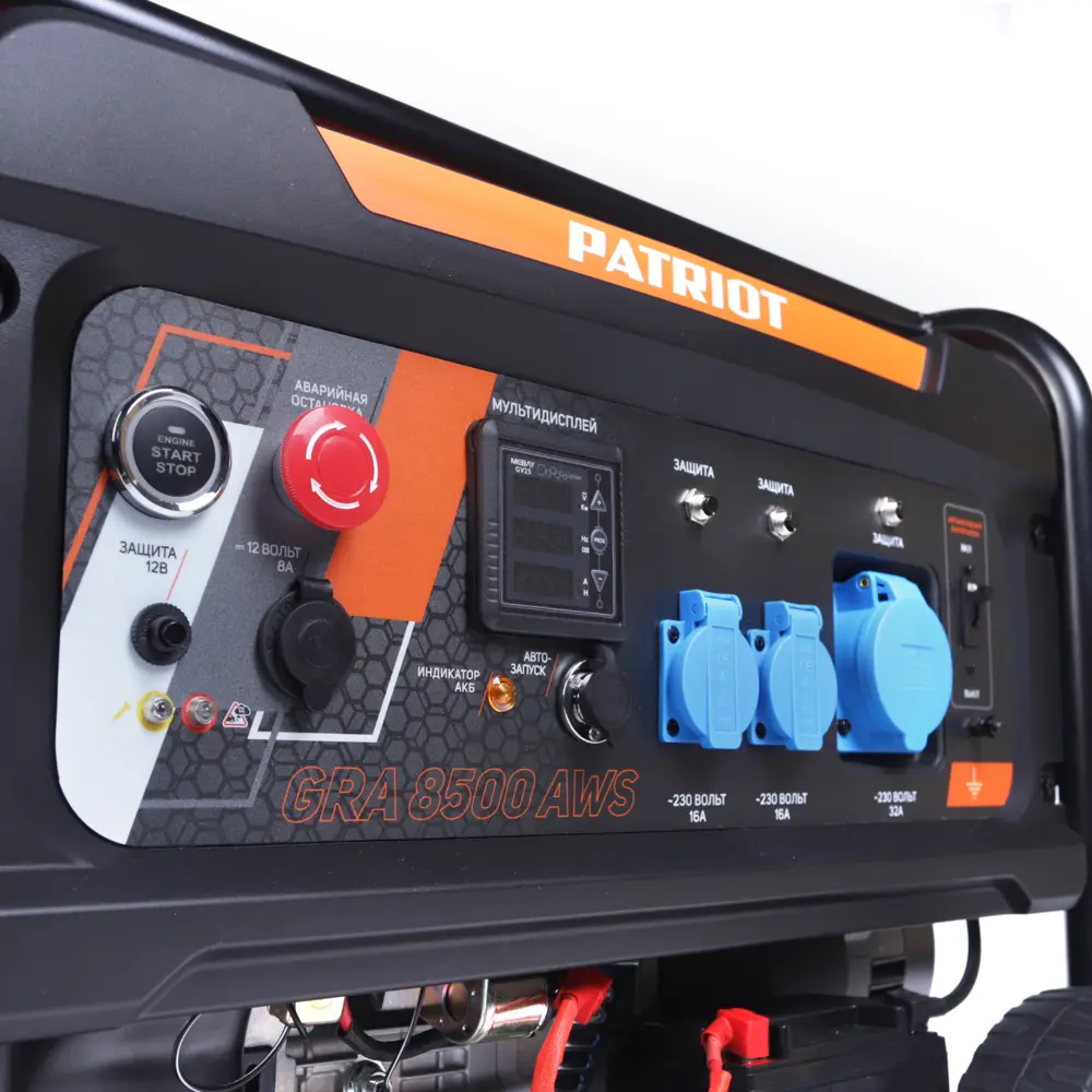 Фото 9 Генератор бензиновый Patriot GRA 8500AWS 472102185 8.5 кВт Фото 9 Генератор бензиновый Patriot GRA 8500AWS 472102185 8.5 кВт