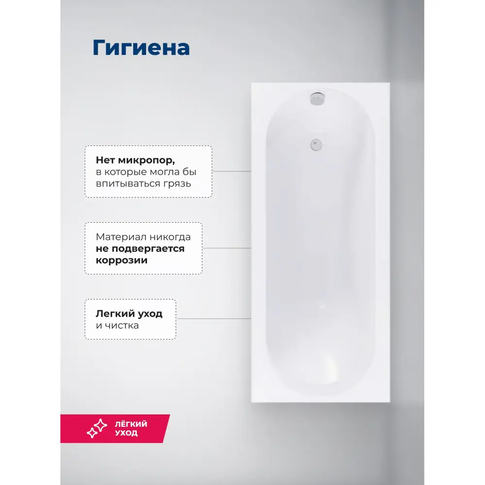 Фото 5 Прямоугольная ванна Aquanet 00347158 00347158 акрил 170х70.3см Фото 5 Прямоугольная ванна Aquanet 00347158 00347158 акрил 170х70.3см