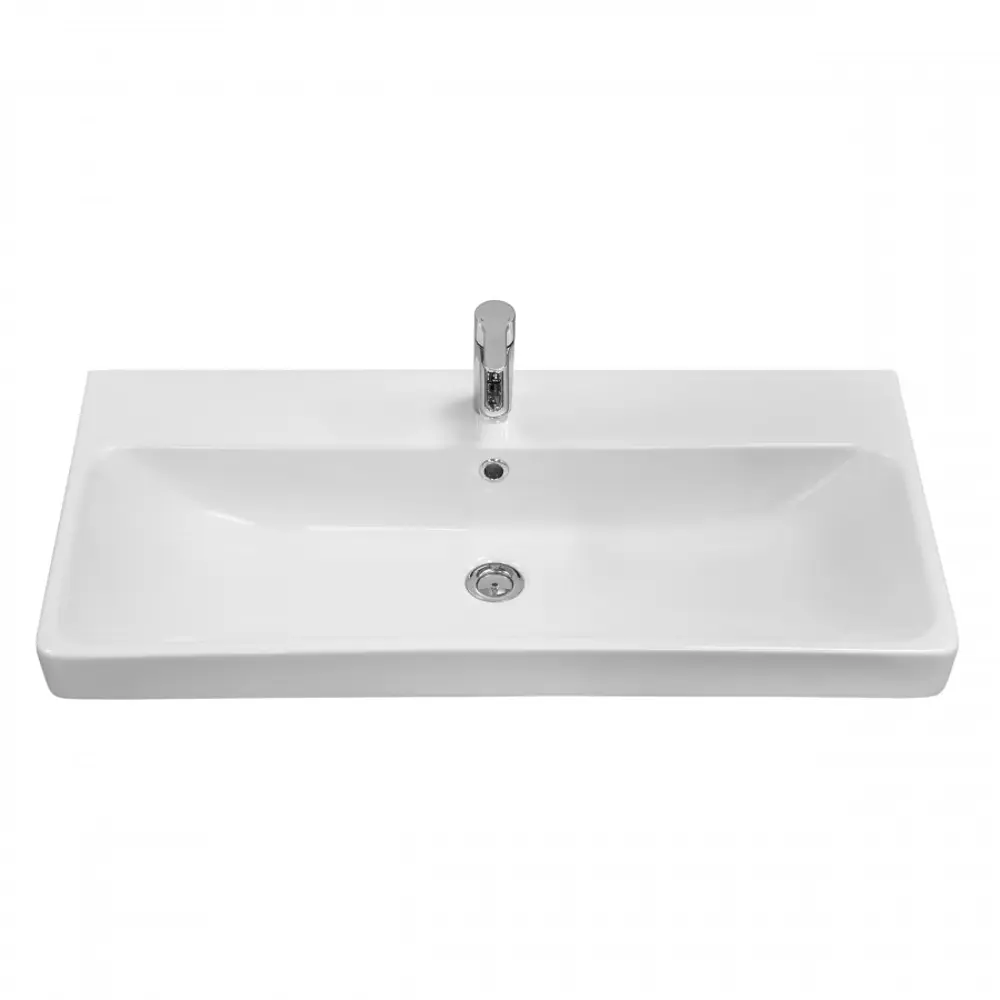 Фото 7 Тумба под раковину подвесная Aquaton 1A2519K0SDB20 88.2см цвет белый, с раковиной