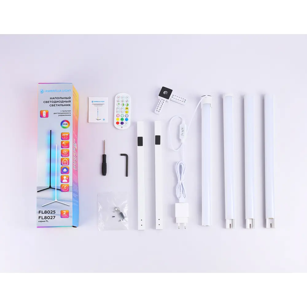 Фото 4 Торшер светодиодный Ambrella light Fl8025 нейтральный белый свет цвет белый Фото 4 Торшер светодиодный Ambrella light Fl8025 нейтральный белый свет цвет белый