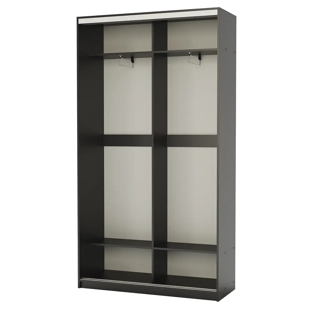 Фото 5 Шкаф-купе Гамма 240x140x45 см 4 полки ЛДСП цвет венге Фото 5 Шкаф-купе Гамма 240x140x45 см 4 полки ЛДСП цвет венге