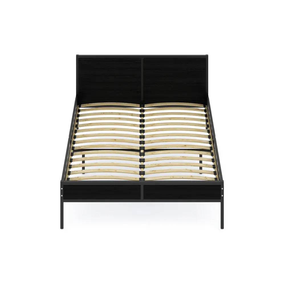 Фото 2 Кровать Solarius Kr180loft-onix-black-orto 185 x 90 x 206 см сосна цвет черный Фото 2 Кровать Solarius Kr180loft-onix-black-orto 185 x 90 x 206 см сосна цвет черный