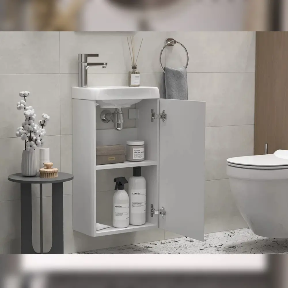 Фото 6 Тумба под раковину подвесная Velvex tp-BIO-BIO-MAXI-40-1D белый глянец-com 39.2см цвет белый, с раковиной Фото 6 Тумба под раковину подвесная Velvex tp-BIO-BIO-MAXI-40-1D белый глянец-com 39.2см цвет белый, с раковиной