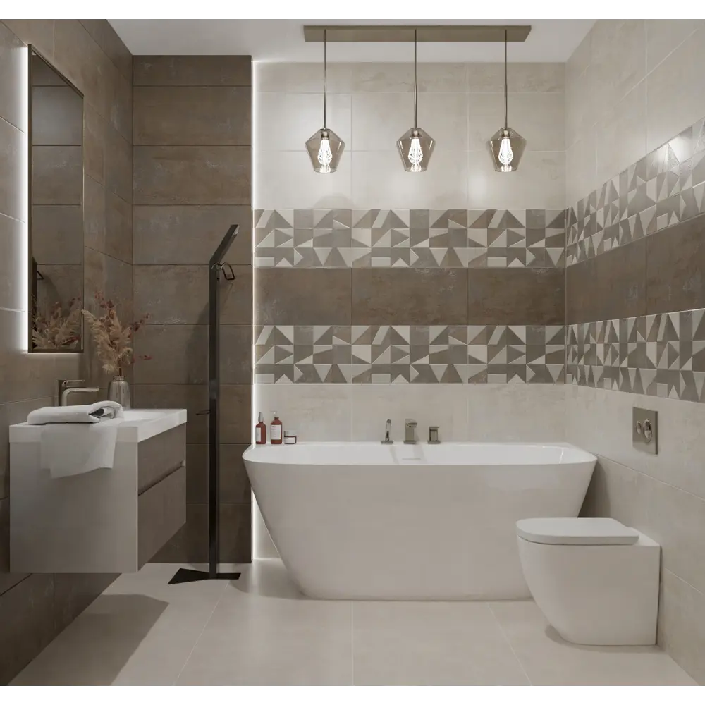 Фото Настенная плитка Azori Urban 00-00108595 31.5x63см цвет разноцветный, цена за упаковку Фото Настенная плитка Azori Urban 00-00108595 31.5x63см цвет разноцветный, цена за упаковку