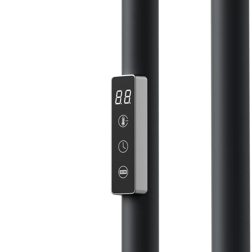 Фото 5 Полотенцесушитель электрический Bauedge Wall Clip Gun Grey AF0016 300x1500 мм 100 Вт S-образный цвет серый металлик