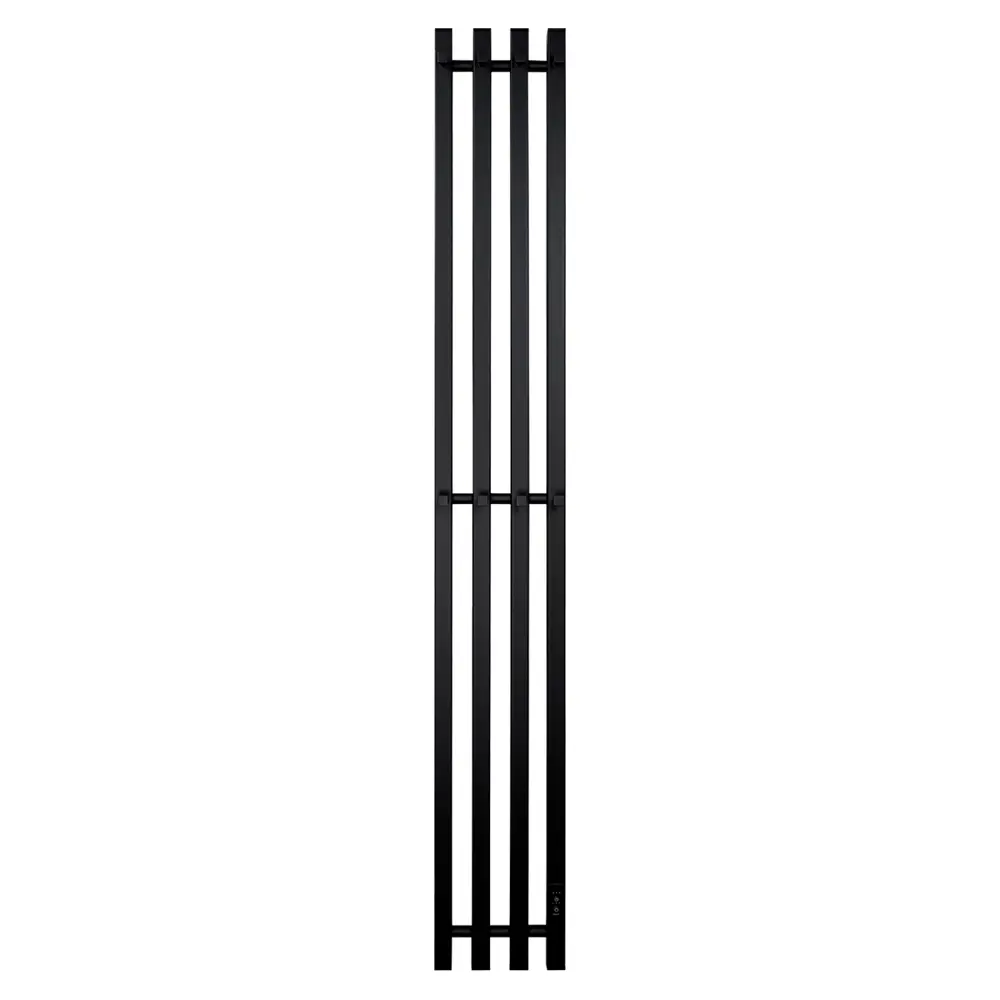 Фото Полотенцесушитель электрический Primoclima Sol Q E Black 210x1500 мм 151 Вт с терморегулятором I-образный цвет черный матовый Фото Полотенцесушитель электрический Primoclima Sol Q E Black 210x1500 мм 151 Вт с терморегулятором I-образный цвет черный матовый