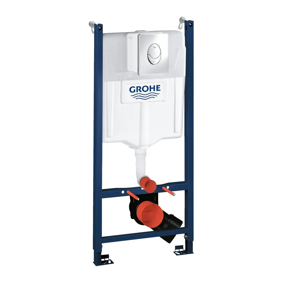Фото 3 Инсталляция GROHE Rapid SL с клавишей матовый хром и унитаз подвесной безободковый ADT 52x37 микролифт черный матовый форма квадрат Фото 3 Инсталляция GROHE Rapid SL с клавишей матовый хром и унитаз подвесной безободковый ADT 52x37 микролифт черный матовый форма квадрат