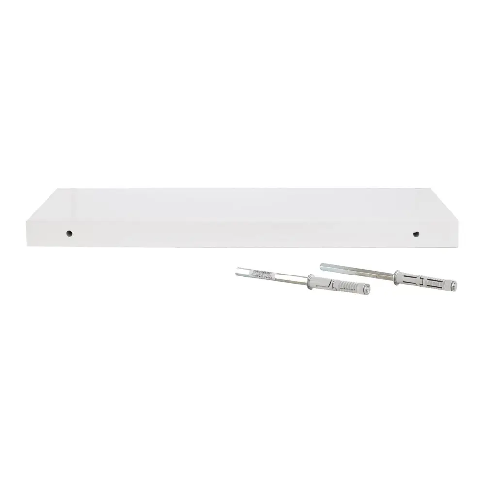 Фото 3 Полка Aquanet 60x20 см ДСП цвет белый глянец Фото 3 Полка Aquanet 60x20 см ДСП цвет белый глянец