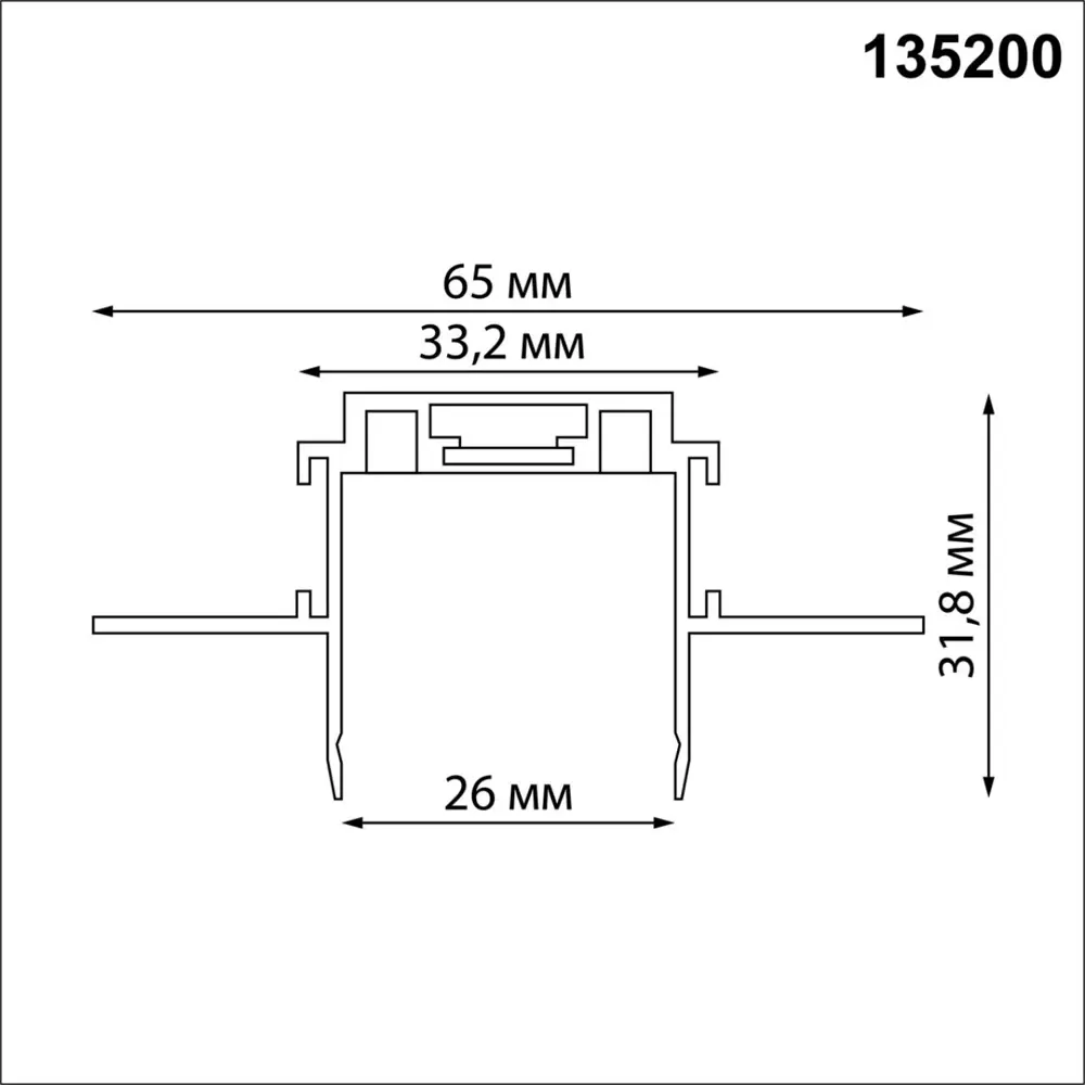 Фото 2 Шинопровод Novotech 135200 Shino NT23 044 белый встраиваемый в ГКЛ 2м IP20 48В Фото 2 Шинопровод Novotech 135200 Shino NT23 044 белый встраиваемый в ГКЛ 2м IP20 48В