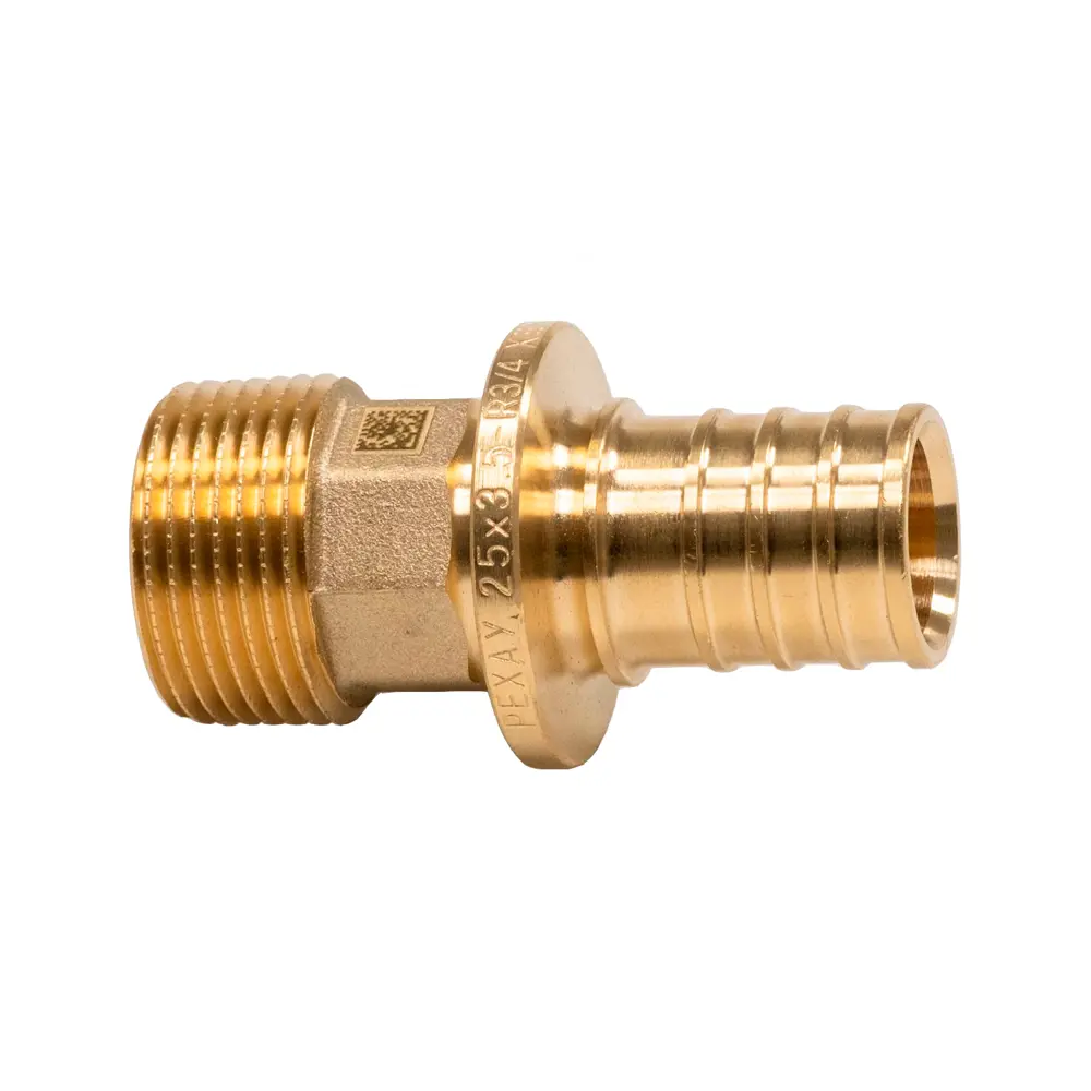Фото Переходник Рехау 3/4"x25 мм НР латунь 11096821001 Фото Переходник Рехау 3/4"x25 мм НР латунь 11096821001