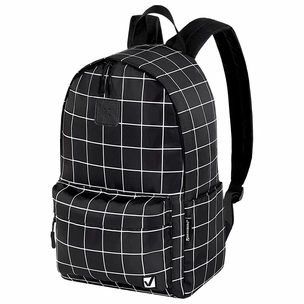 Фото 6 Рюкзак Brauberg Positive Checkered 28x42x14 см полиэстер цвет черный Фото 6 Рюкзак Brauberg Positive Checkered 28x42x14 см полиэстер цвет черный