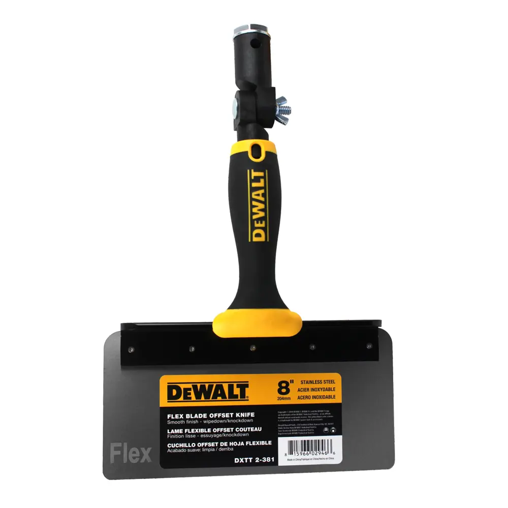 Фото 3 Шпатель фасадный офсетный Dewalt 204, нержавеющая сталь Фото 3 Шпатель фасадный офсетный Dewalt 204, нержавеющая сталь