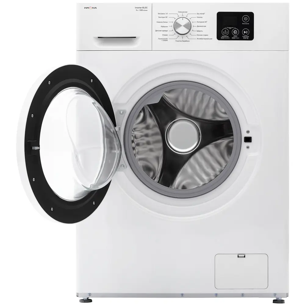 Фото 2 Стиральная машина Krona Itter white 1000 6k wm 59.8x84.5x44.5 см 6 кг цвет белый Фото 2 Стиральная машина Krona Itter white 1000 6k wm 59.8x84.5x44.5 см 6 кг цвет белый