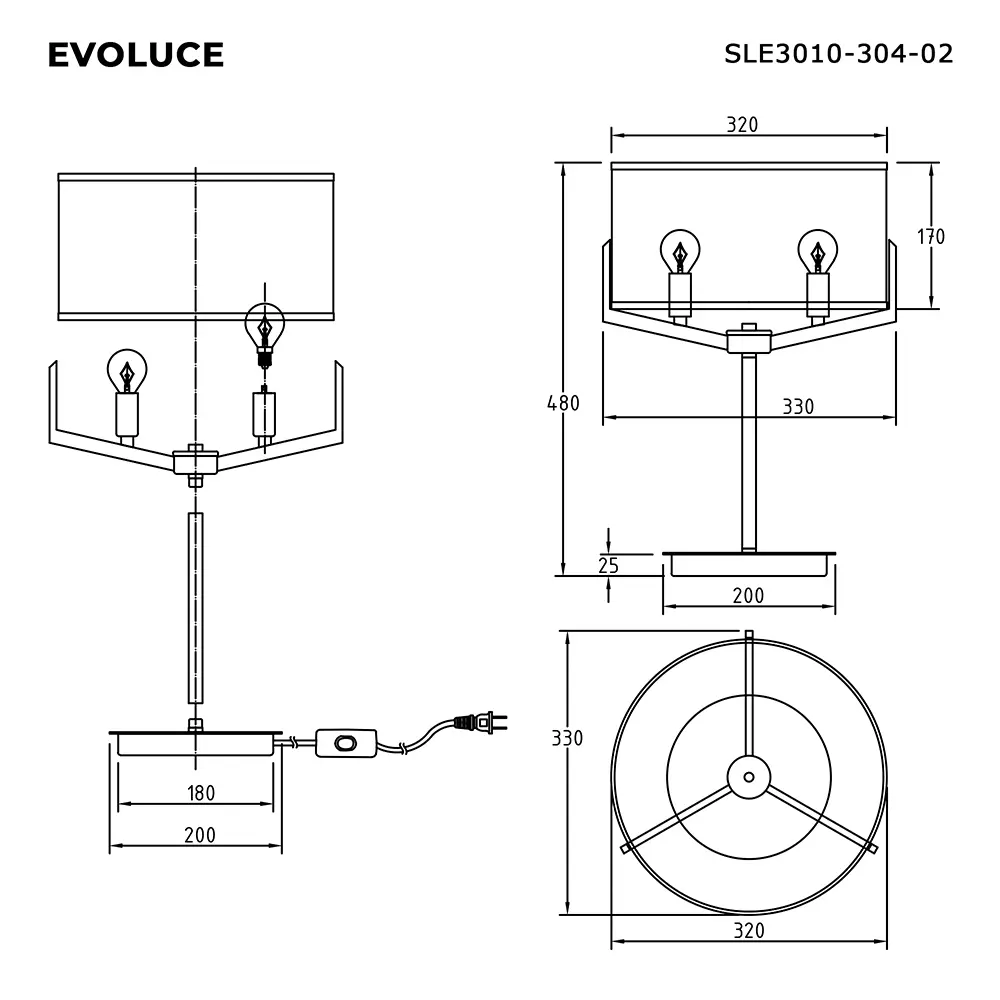Фото 4 Настольная лампа Evoluce Sle3010-304-02 цвет жёлтый/золотой