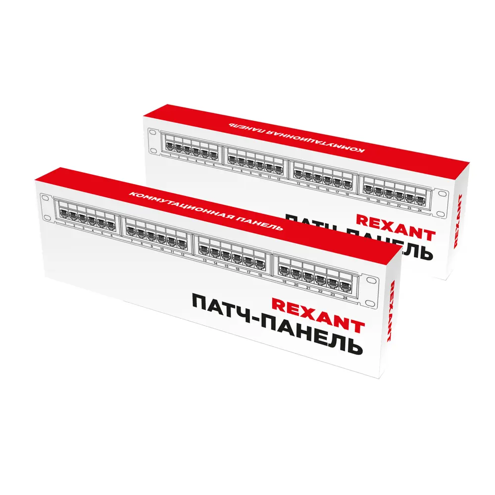 Фото 3 Панель коммутационная Rexant pro 19" 1U 24 порта STP RJ-45 cat 5e Фото 3 Панель коммутационная Rexant pro 19" 1U 24 порта STP RJ-45 cat 5e