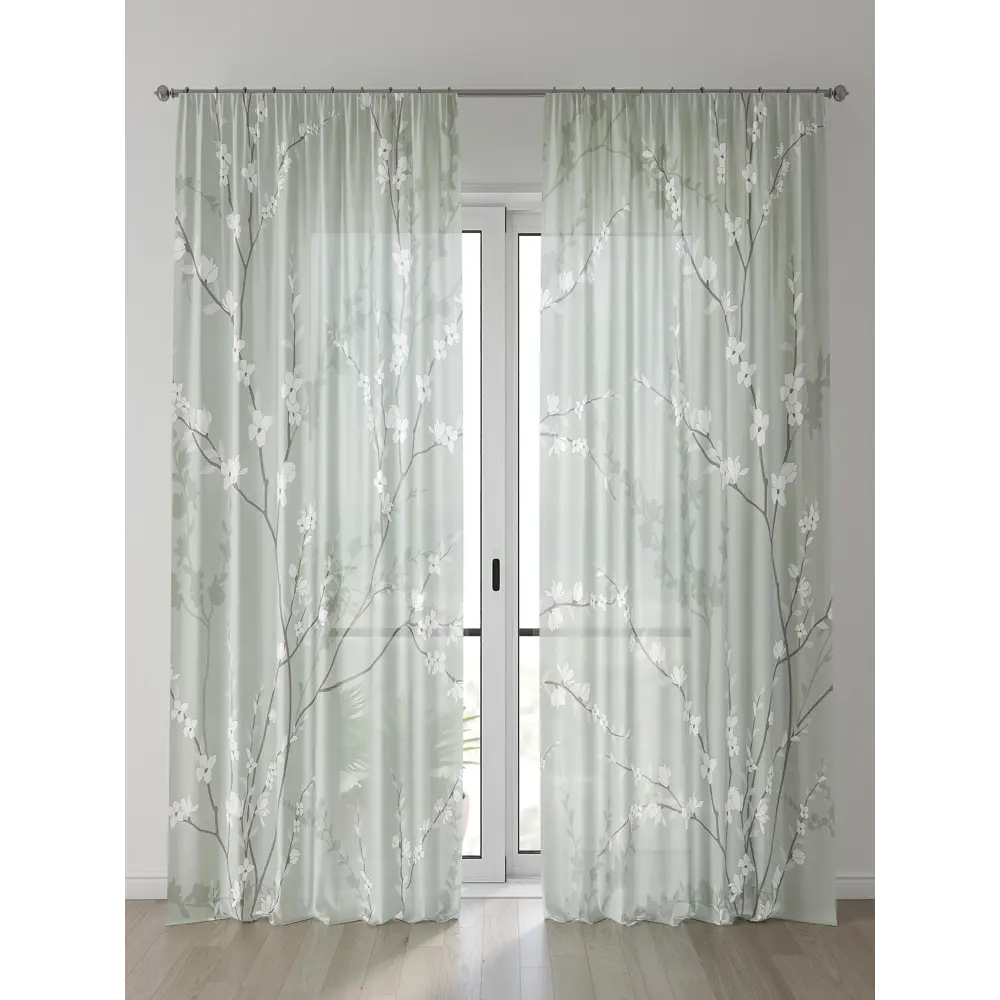 Фото Тюль Comfy Way Алоуна - 48 CW580048-240 150x240 см на шторной ленте цвет белый 2 шт Фото Тюль Comfy Way Алоуна - 48 CW580048-240 150x240 см на шторной ленте цвет белый 2 шт