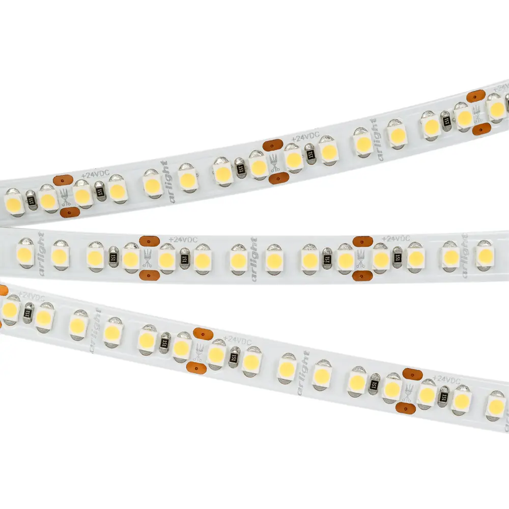 Фото Светодиодная лента ARLIGHT 017419 SMD 3528 180 диод/12 Вт/м 24 В IP20 5 м теплый белый свет Фото Светодиодная лента ARLIGHT 017419 SMD 3528 180 диод/12 Вт/м 24 В IP20 5 м теплый белый свет