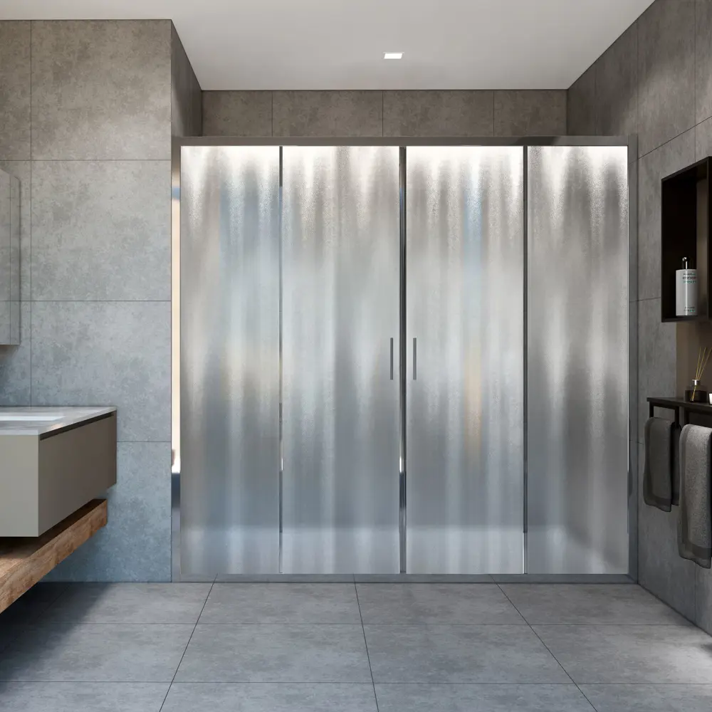 Фото Душевая дверь Vincea Garda VDS-1G2200CH 200 профиль хром стекло шиншилла