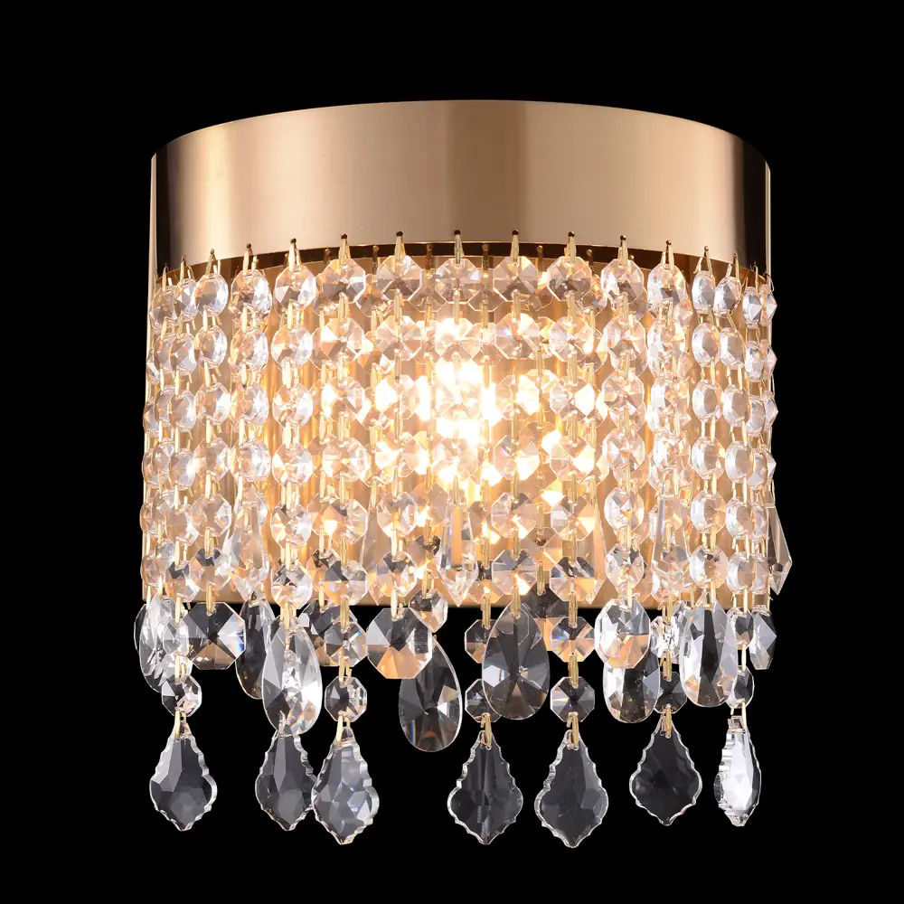 Фото Настенный светильник Crystal Lux Aqua Cu_0160_401 цвет прозрачный/латунь Фото Настенный светильник Crystal Lux Aqua Cu_0160_401 цвет прозрачный/латунь