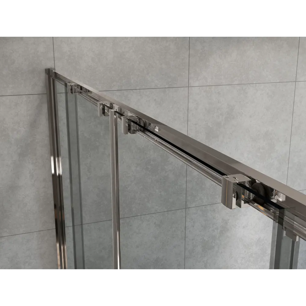 Фото 2 Душевой уголок Vincea Garda VSR-1G28019CH прямоугольный 190x80см хромированный профиль эффект стекла матовый