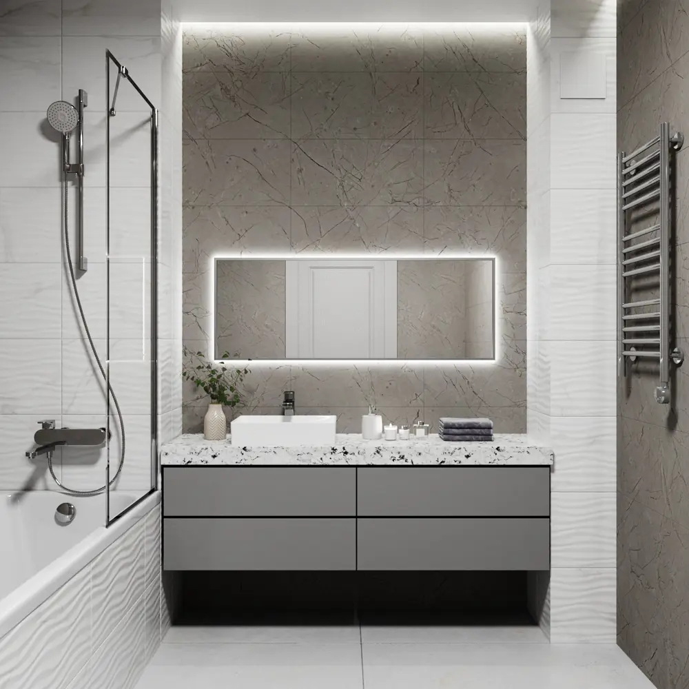 Фото 4 Зеркало со встроенной подсветкой One mirror 13050ссх 50x130 см Фото 4 Зеркало со встроенной подсветкой One mirror 13050ссх 50x130 см