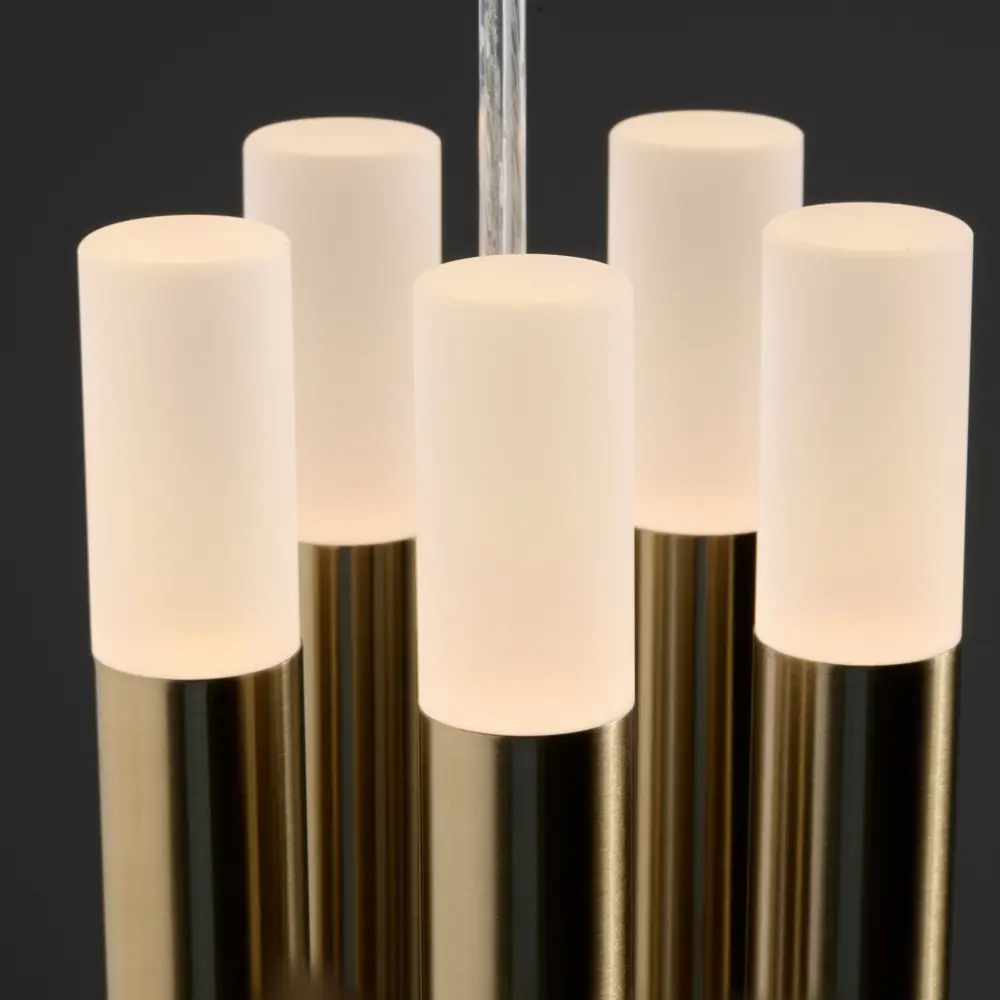 Фото 7 Светильник подвесной светодиодный Freya Wands Fr6130pl-l30b 10 м² теплый белый (желтый) свет цвет латунь Фото 7 Светильник подвесной светодиодный Freya Wands Fr6130pl-l30b 10 м² теплый белый (желтый) свет цвет латунь