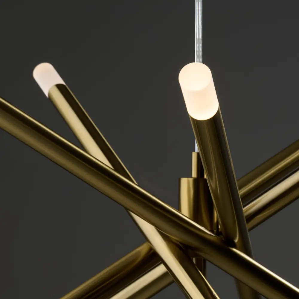 Фото 9 Светильник подвесной светодиодный Freya Wands Fr6130pl-l30b 10 м² теплый белый (желтый) свет цвет латунь Фото 9 Светильник подвесной светодиодный Freya Wands Fr6130pl-l30b 10 м² теплый белый (желтый) свет цвет латунь