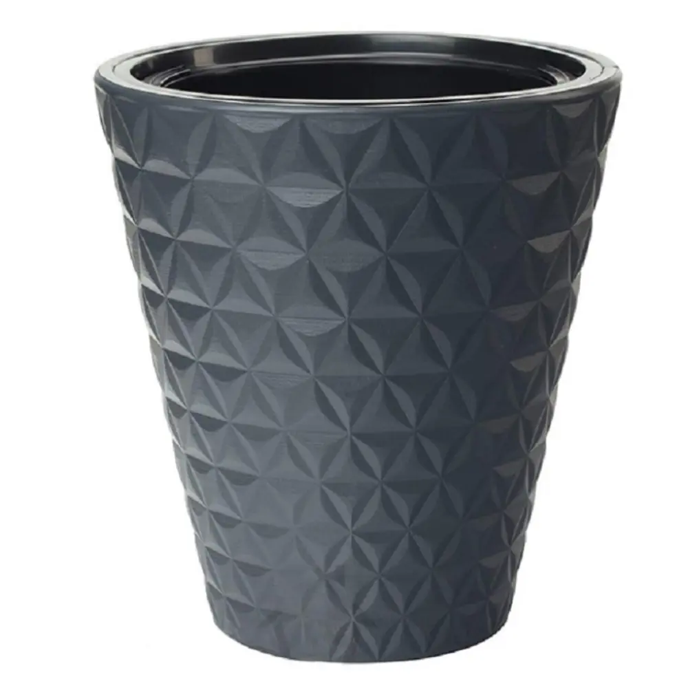 Фото Кашпо Diamond Form-plastic d 30 см 32.5 см 14 л полипропилен черный Фото Кашпо Diamond Form-plastic d 30 см 32.5 см 14 л полипропилен черный