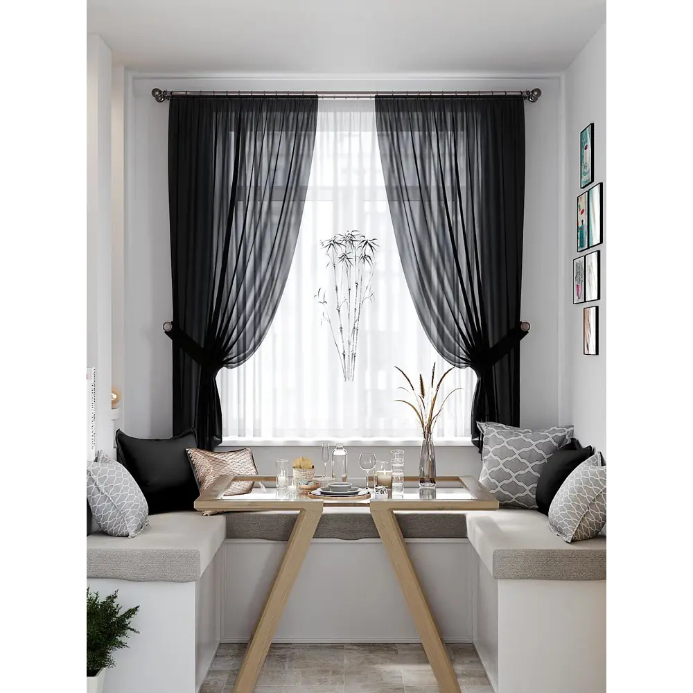 Фото Тюль Helga TD-550434 на шторной ленте 300x180 см цвет разноцветный Фото Тюль Helga TD-550434 на шторной ленте 300x180 см цвет разноцветный