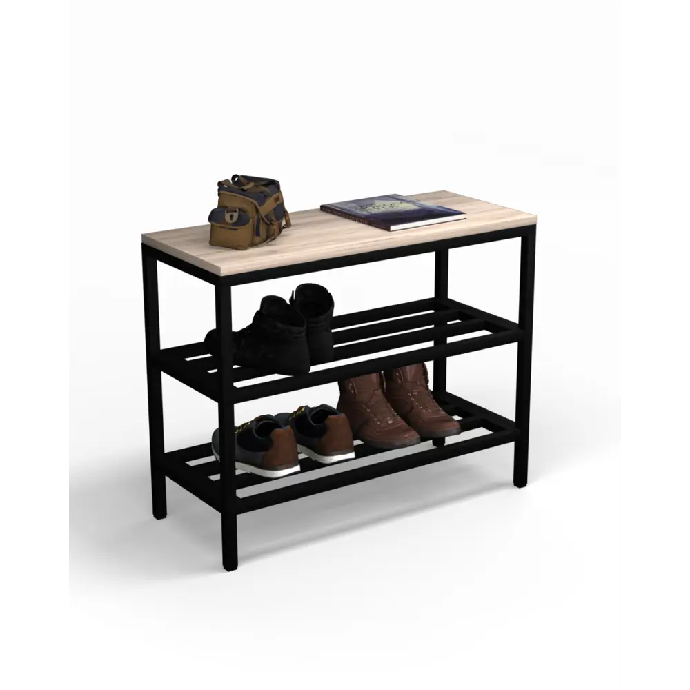 Фото Обувница Anvikor Марра 69x55x29 см 2 полки ЛДСП цвет серый Фото Обувница Anvikor Марра 69x55x29 см 2 полки ЛДСП цвет серый