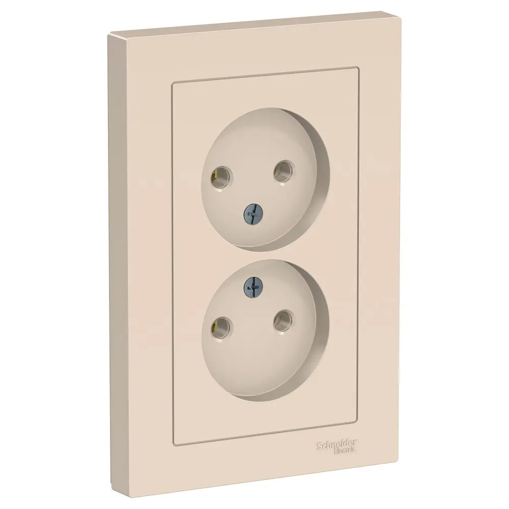 Фото Силовая розетка встраиваемая Systeme electric AtlasDesign ATN000220 цвет бежевый Фото Силовая розетка встраиваемая Systeme electric AtlasDesign ATN000220 цвет бежевый