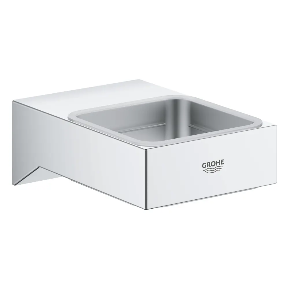 Фото Держатель для стакана или мыльницы Grohe Selection Cube, хром (40865000) Фото Держатель для стакана или мыльницы Grohe Selection Cube, хром (40865000)