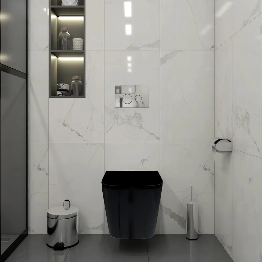 Фото 2 Комплект Teymi T70791: Инсталляция Aina 52, клавиша смыва Lina хром, подвесной унитаз с микролифтом Helmi черный, крепеж Фото 2 Комплект Teymi T70791: Инсталляция Aina 52, клавиша смыва Lina хром, подвесной унитаз с микролифтом Helmi черный, крепеж