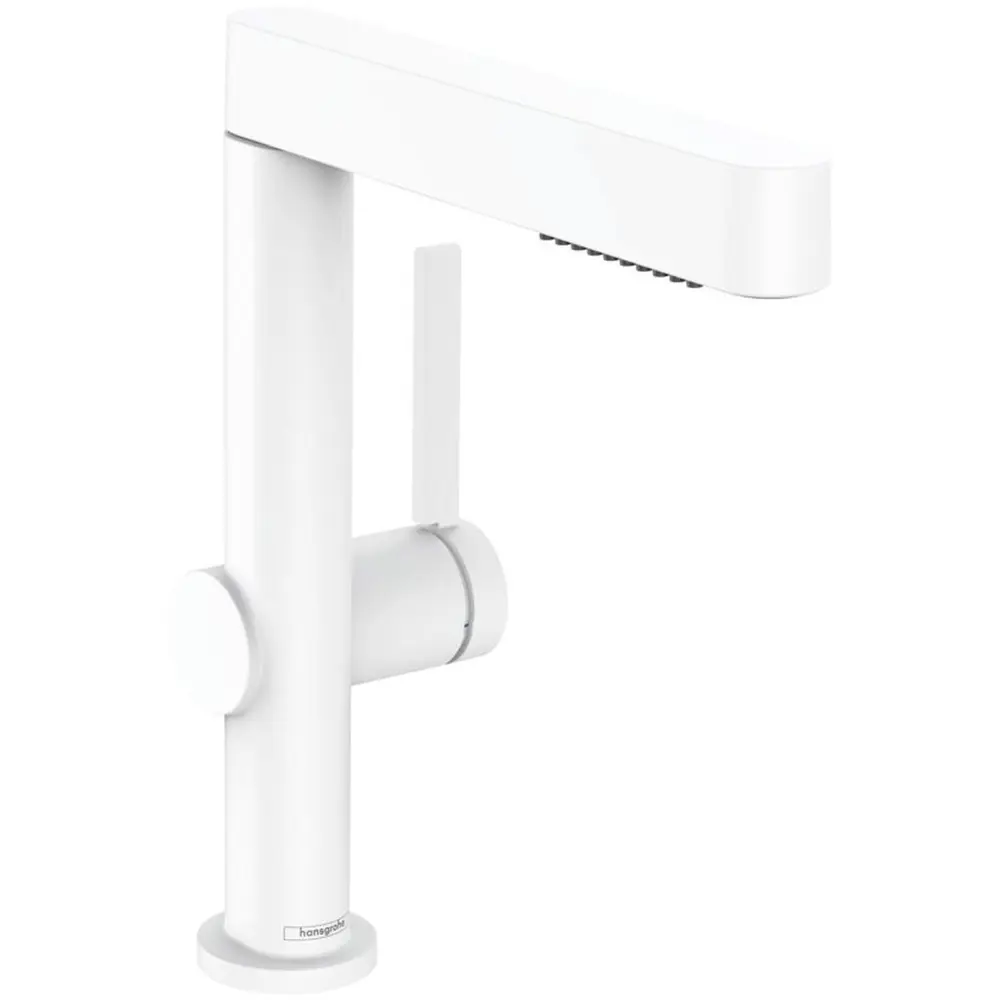 Фото Смеситель для раковины Hansgrohe Finoris 76063700 однорычажный цвет белый матовый Фото Смеситель для раковины Hansgrohe Finoris 76063700 однорычажный цвет белый матовый
