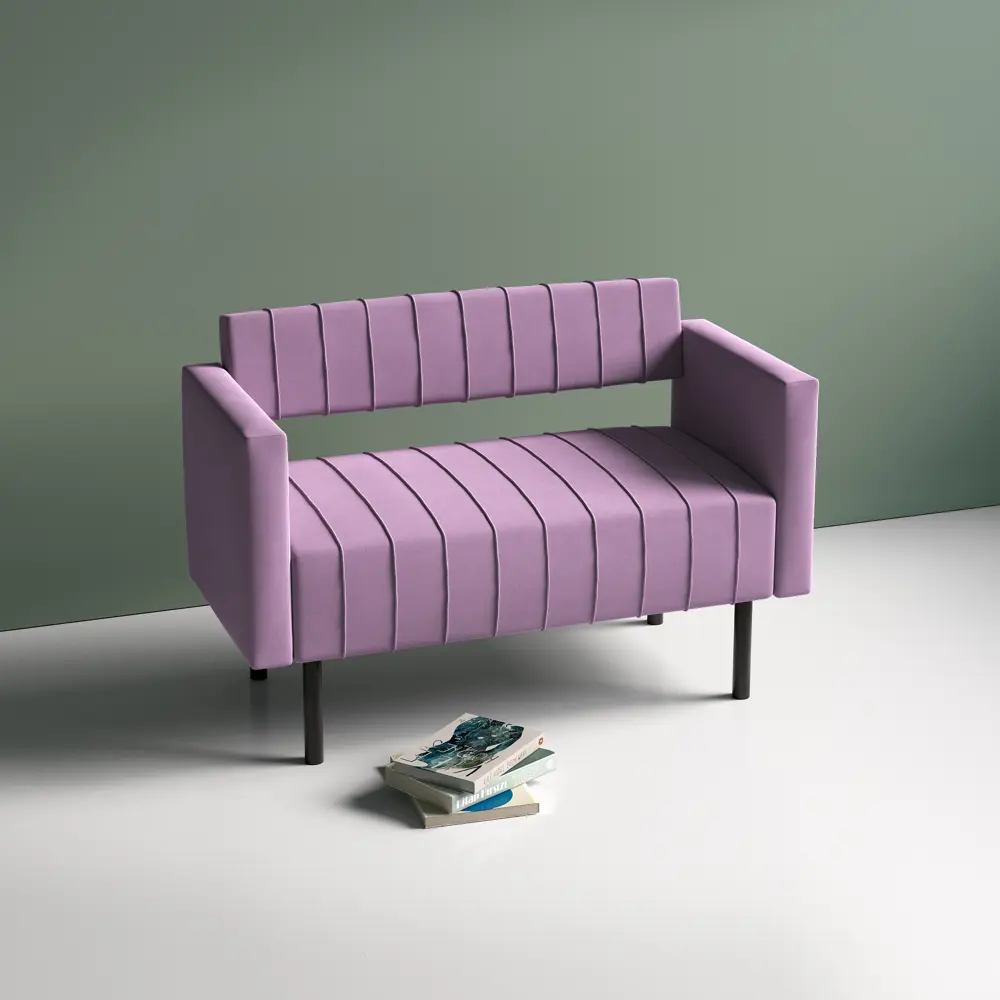 Фото 4 Диван Salon tron Rain divan_rain_08 116x82x51 см велюр цвет сиреневый