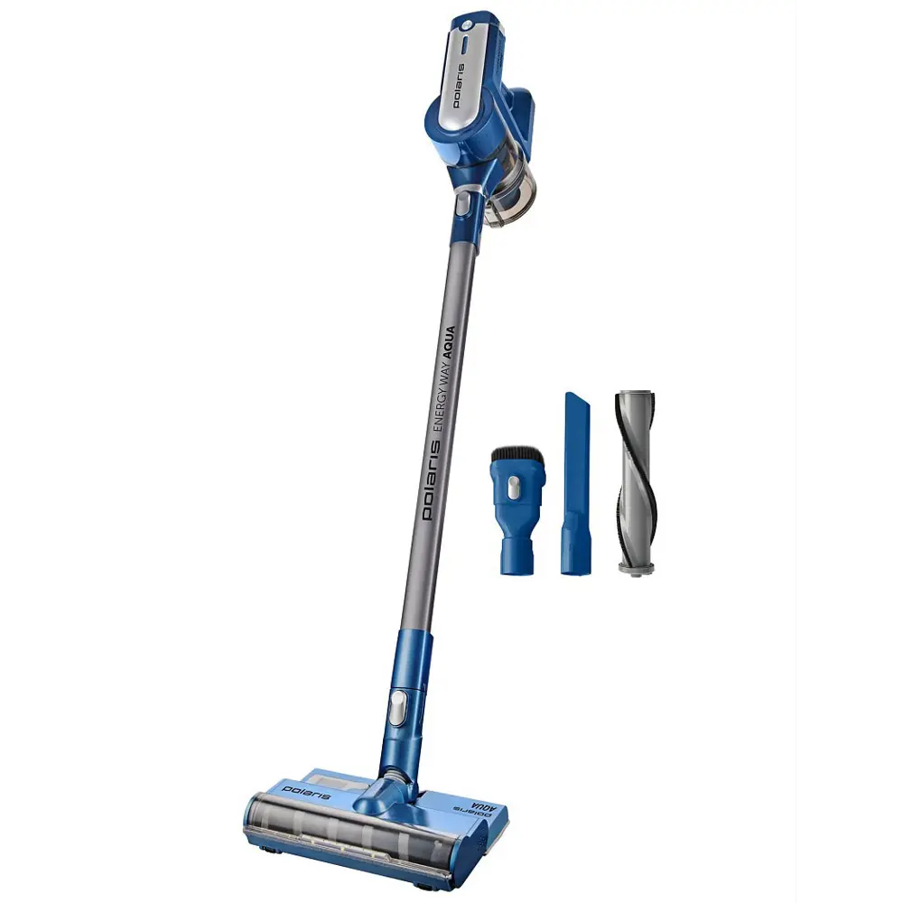 Фото 2 Пылесос вертикальный Polaris Pvcs 7000 energy way aqua синий/серый 0.5 л 400 Вт цвет синий, серый