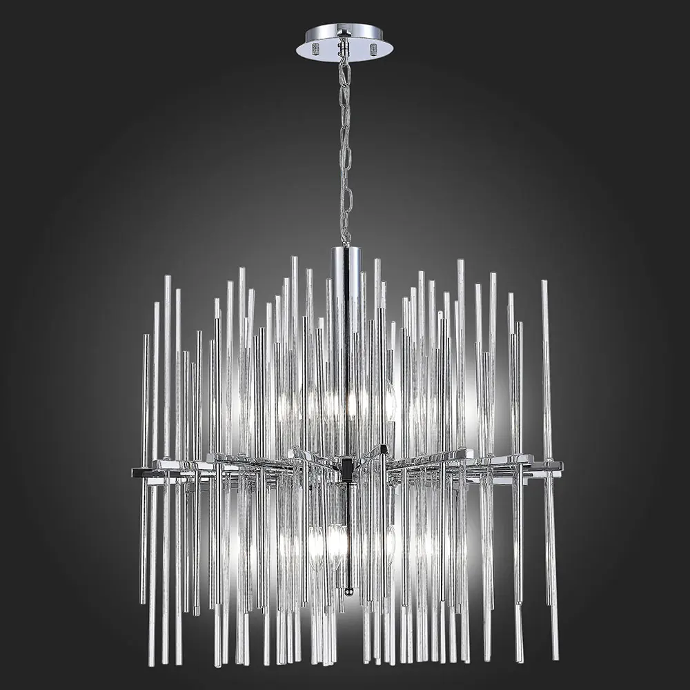 Фото 3 Люстра подвесная St luce Sl1628.103.08 8 ламп 16 м² цвет хром Фото 3 Люстра подвесная St luce Sl1628.103.08 8 ламп 16 м² цвет хром
