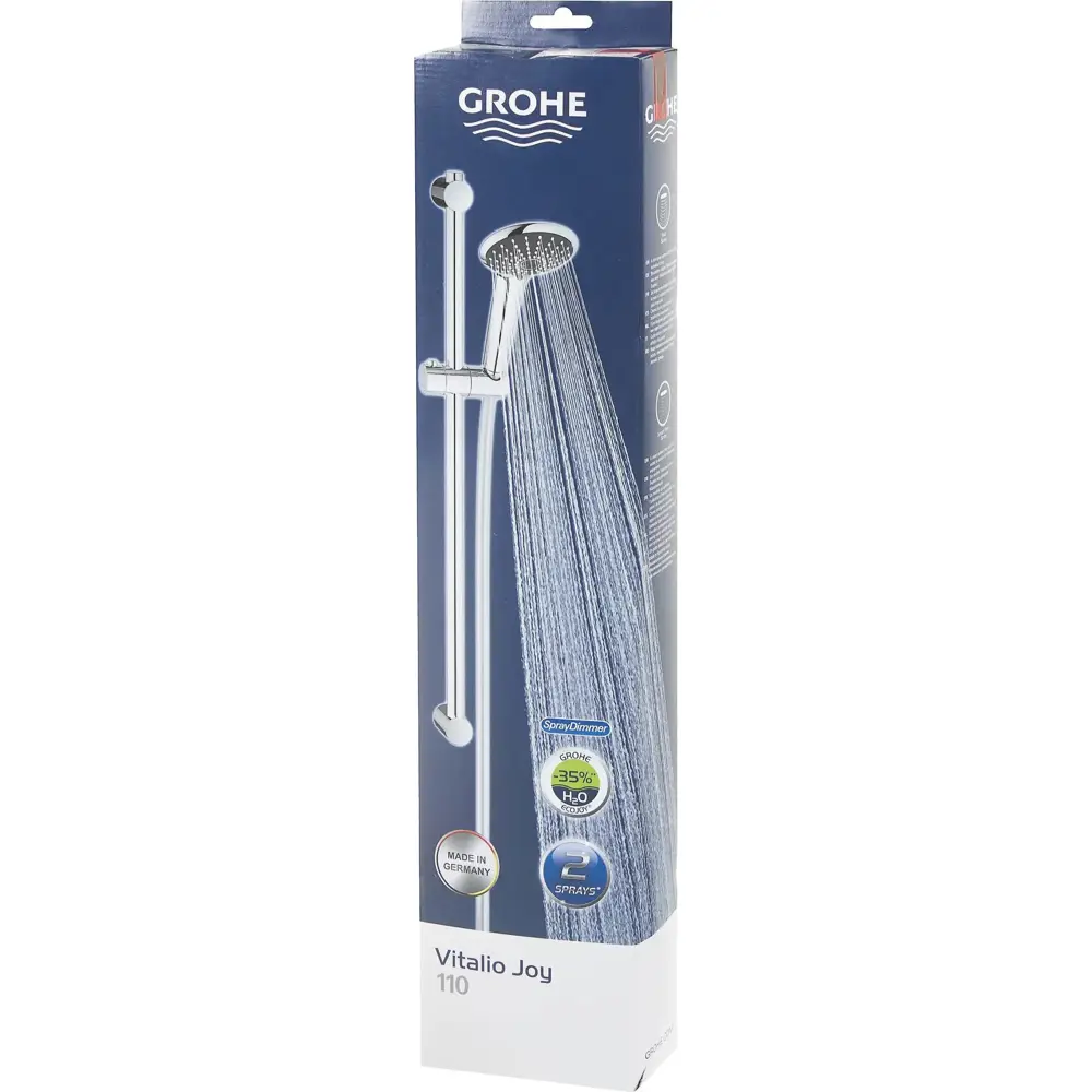 Фото 4 Душевой гарнитур Grohe Vitalio Joy Eco лейка 2 режима цвет хром Фото 4 Душевой гарнитур Grohe Vitalio Joy Eco лейка 2 режима цвет хром