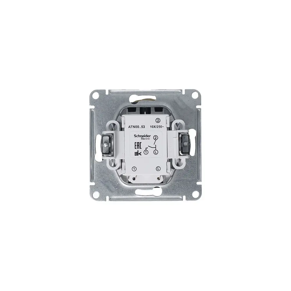 Фото 4 Выключатель встраиваемый Systeme electric AtlasDesign ATN000753 2 клавиши с подсветкой цвет серый Фото 4 Выключатель встраиваемый Systeme electric AtlasDesign ATN000753 2 клавиши с подсветкой цвет серый