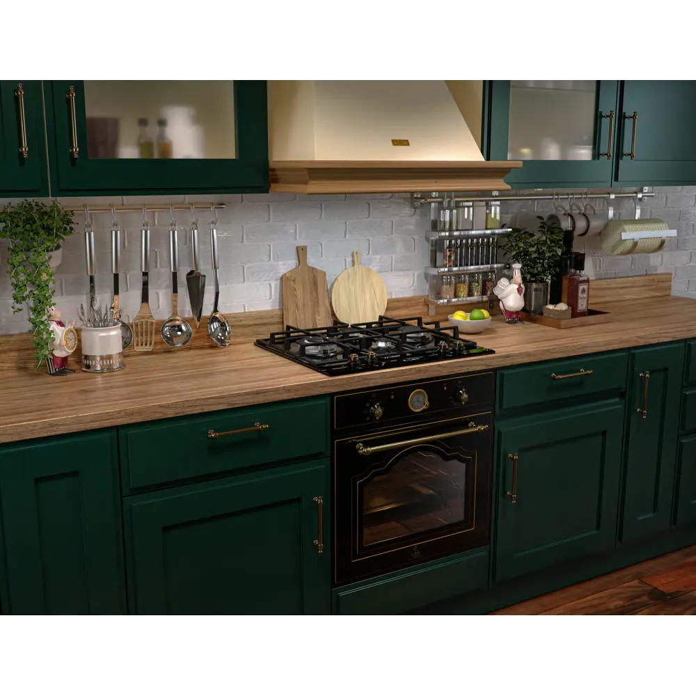 Фото 4 Газовая варочная панель Lex GVG 643 C BL 60 см 4 конфорки цвет черный