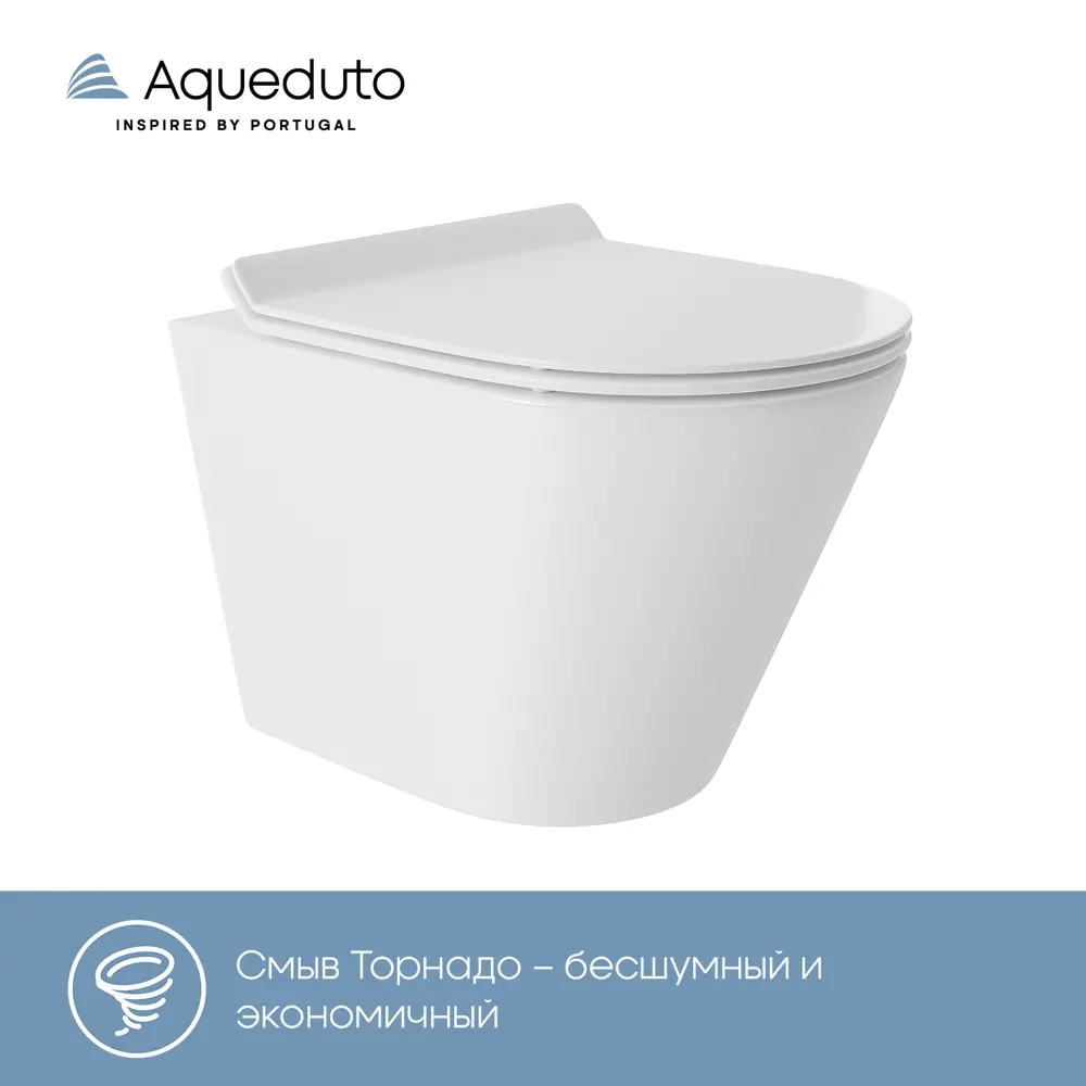 Фото 6 Комплект Aqueduto AQDS031T: Система инсталляции TECNICA, панель смыва QUADRADO, хром, унитаз CON 48x36, Tornado, сиденье, белый глянцевый Фото 6 Комплект Aqueduto AQDS031T: Система инсталляции TECNICA, панель смыва QUADRADO, хром, унитаз CON 48x36, Tornado, сиденье, белый глянцевый