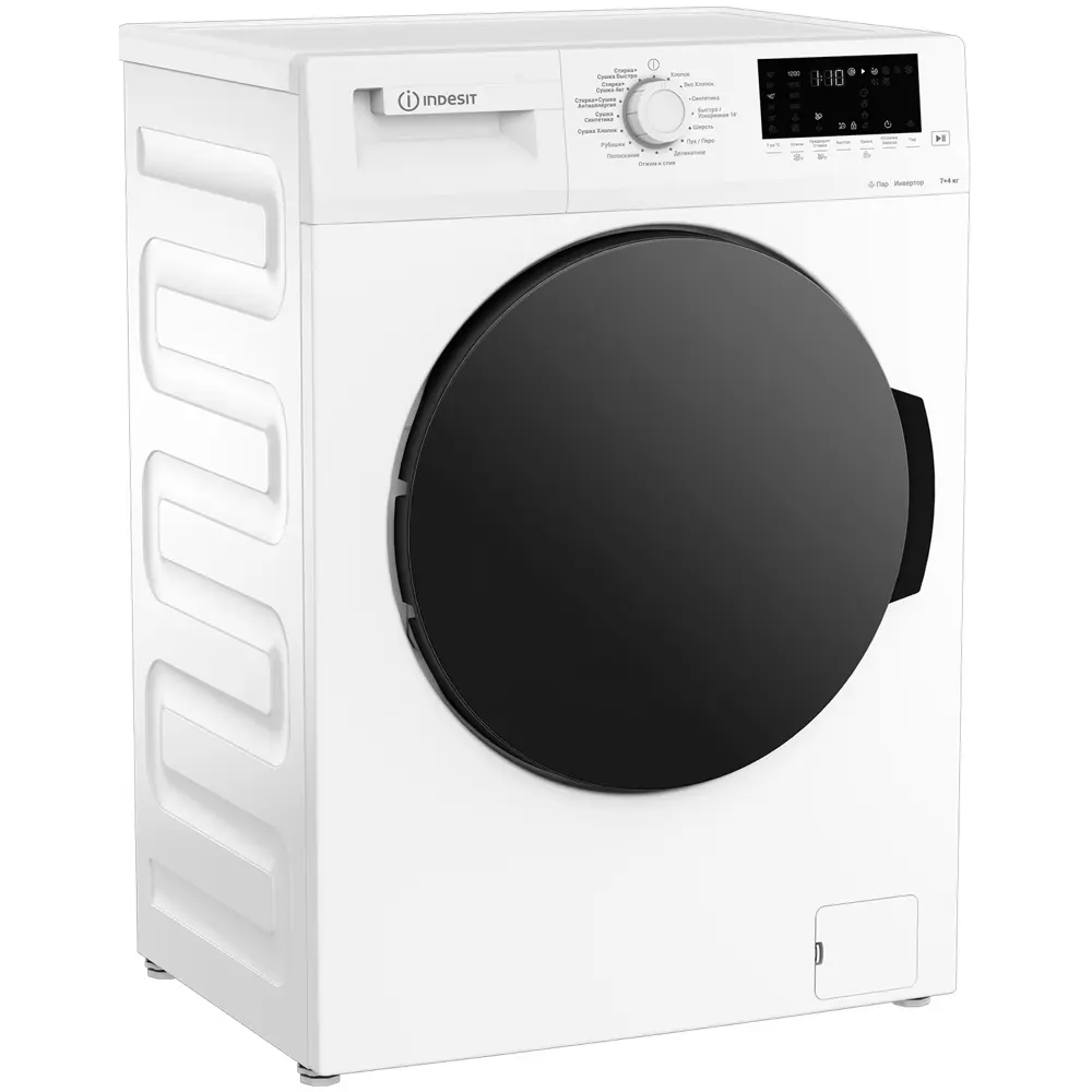 Фото 2 Стиральная машина с сушкой Indesit Wds 7428 c7s vw 60x84x50 см 7 кг цвет белый Фото 2 Стиральная машина с сушкой Indesit Wds 7428 c7s vw 60x84x50 см 7 кг цвет белый