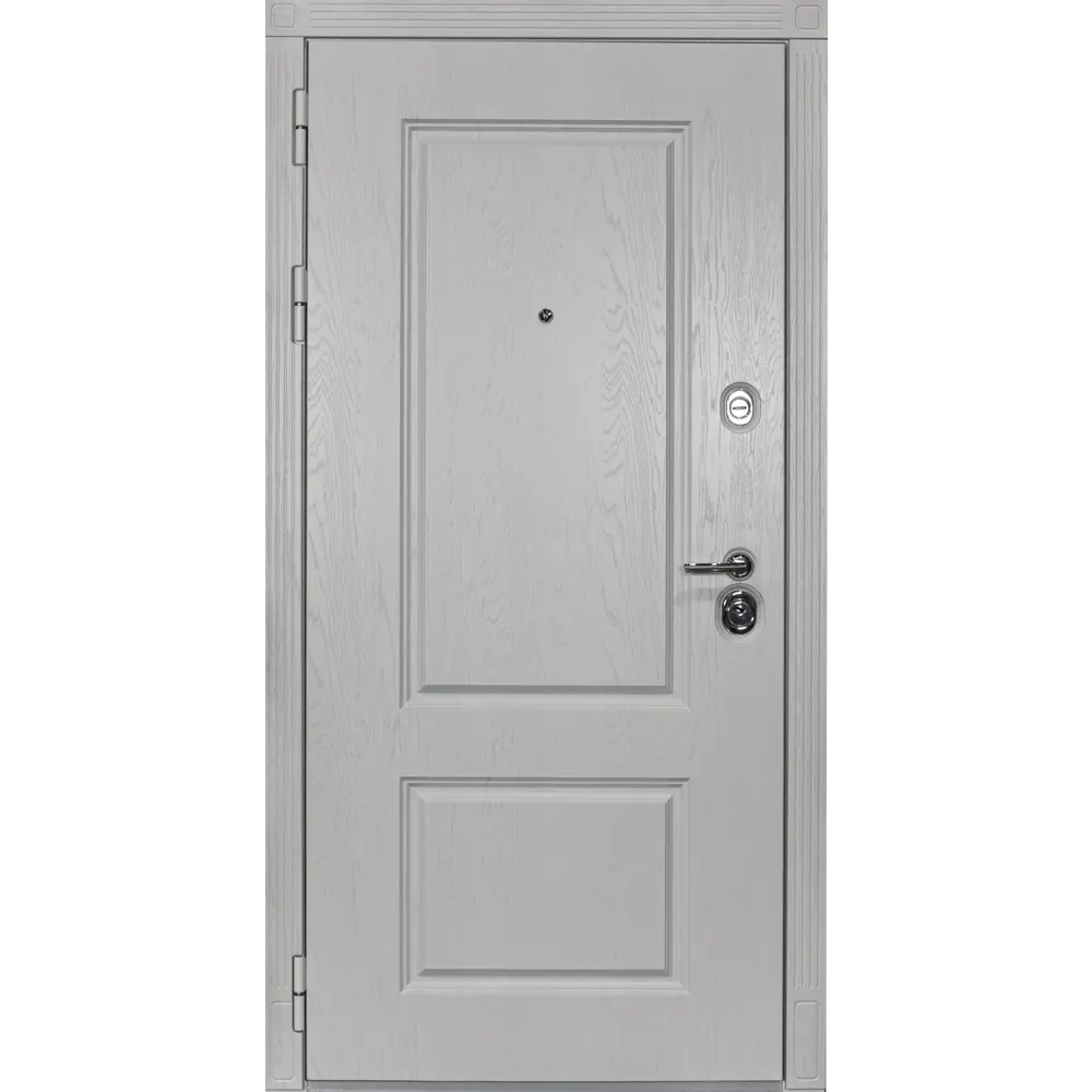 Фото Входная дверь Diva МХ-9 205x86см левый цвет белый софт