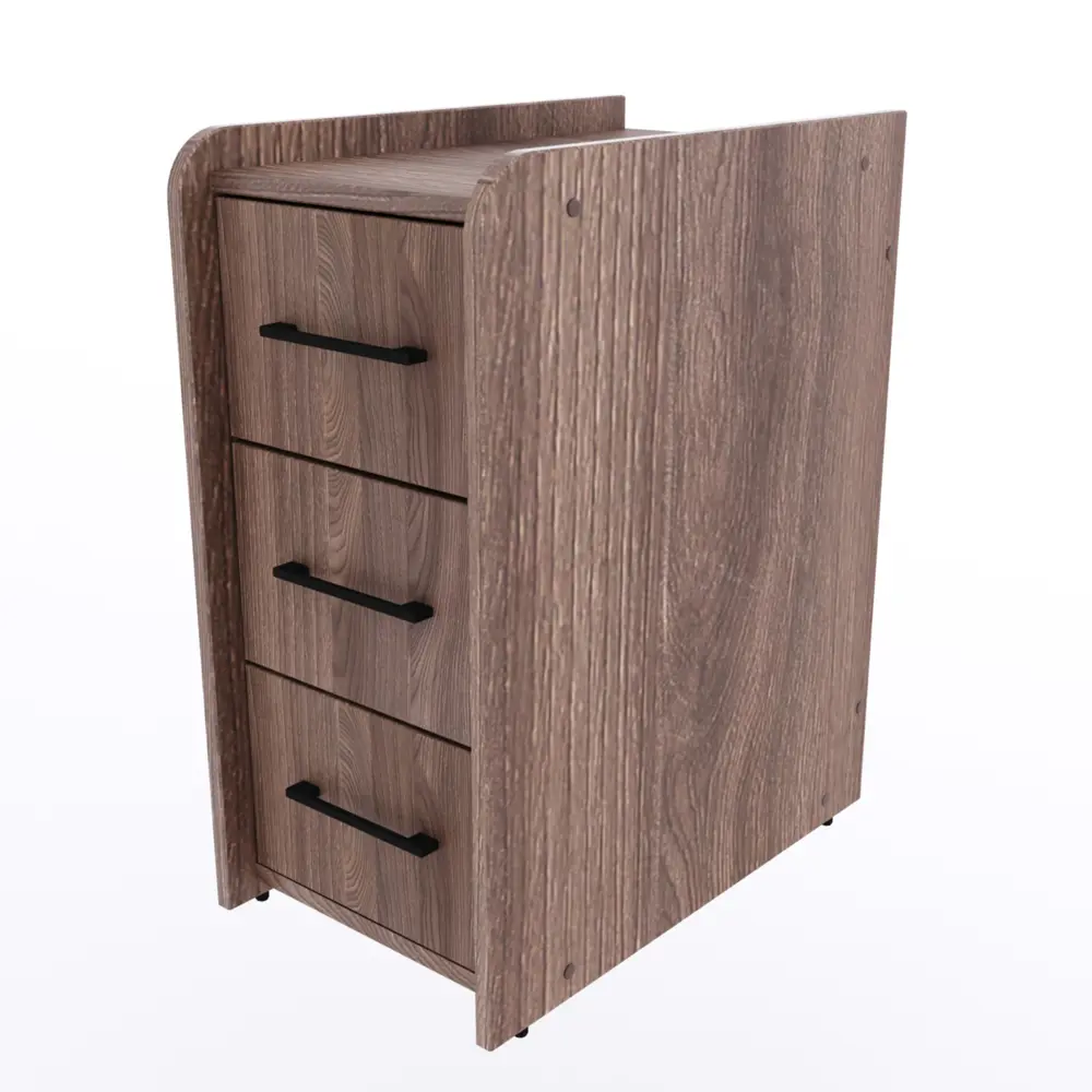 Фото Тумба офисная Stalkermebel 3 ящика 31x52x63 см ЛДСП цвет ясень шимо темный