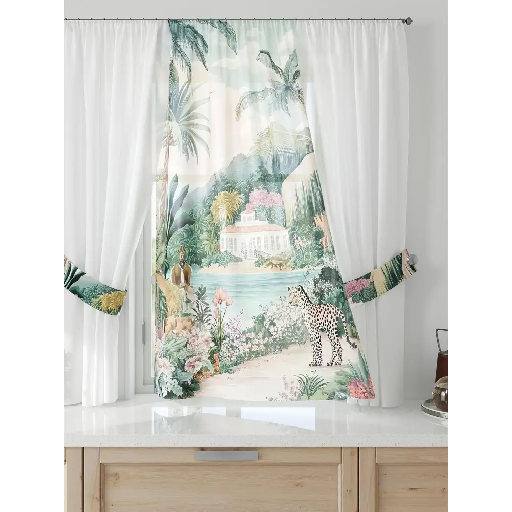 Фото 4 Тюль Comfy way Лерис - 108 CW509108-150 на шторной ленте 150x300 см цвет бежевый Фото 4 Тюль Comfy way Лерис - 108 CW509108-150 на шторной ленте 150x300 см цвет бежевый