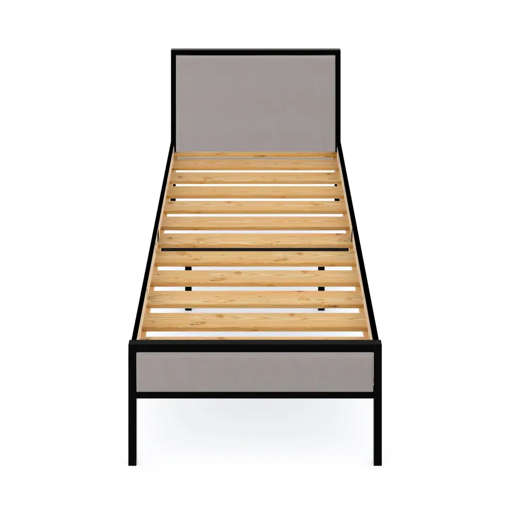 Фото 3 Кровать Solarius KOMP90loft-obiv-rs15-black Кровать Лофт Компакт реечное 95 x 89 x 206 см дсп цвет светло-серый/черный Фото 3 Кровать Solarius KOMP90loft-obiv-rs15-black Кровать Лофт Компакт реечное 95 x 89 x 206 см дсп цвет светло-серый/черный