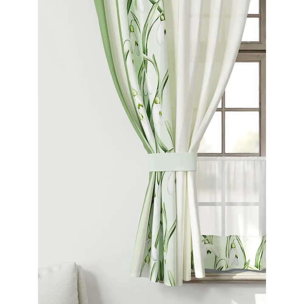 Фото 3 Комплект штор Comfy way Иномик - 49 CW705049-160 на шторной ленте 160x150 см цвет бежевый Фото 3 Комплект штор Comfy way Иномик - 49 CW705049-160 на шторной ленте 160x150 см цвет бежевый